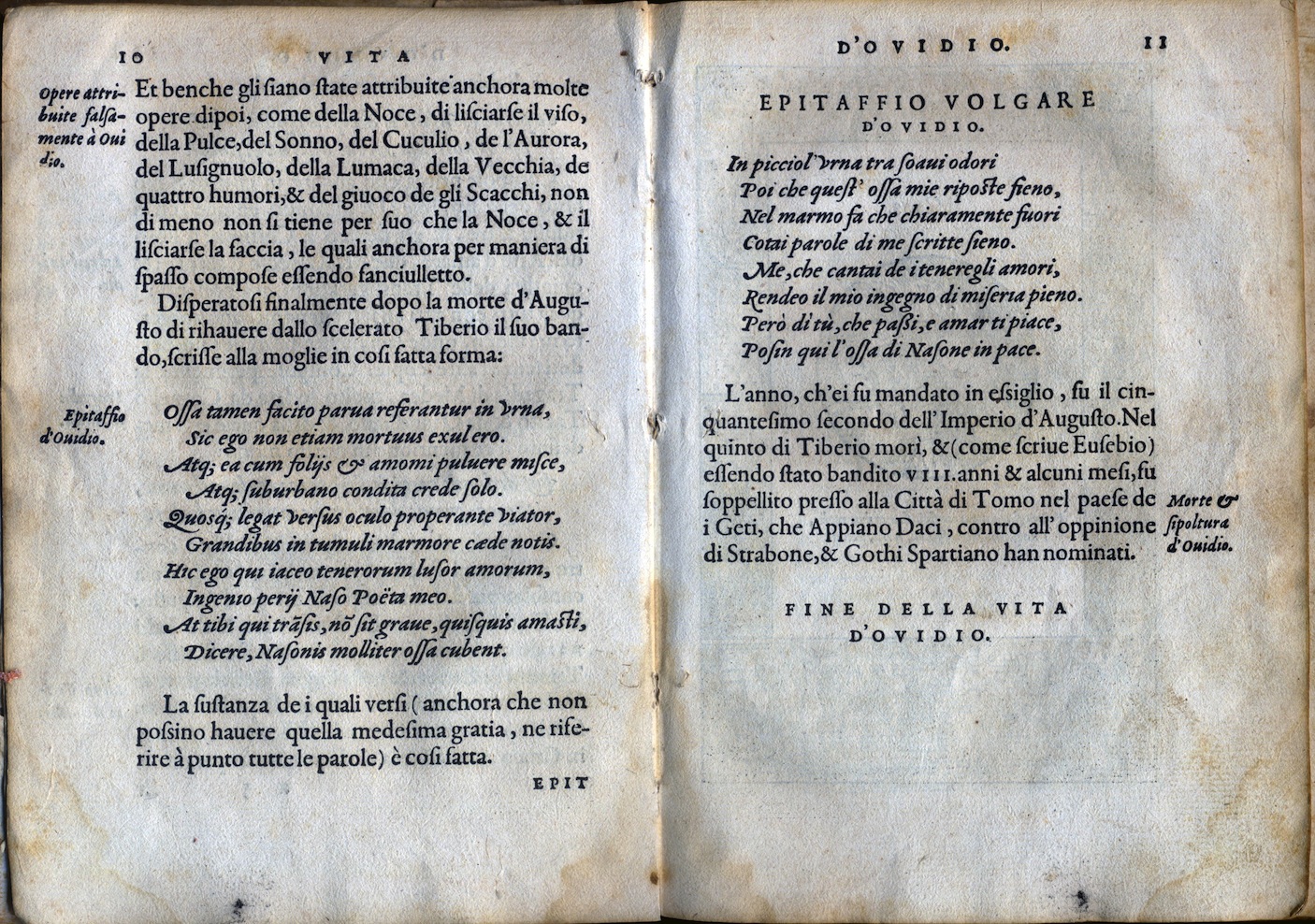 LA VITA ET METAMORFOSEO D'OVIDIO Giovanni di Tornes Lione 1519 2 copia