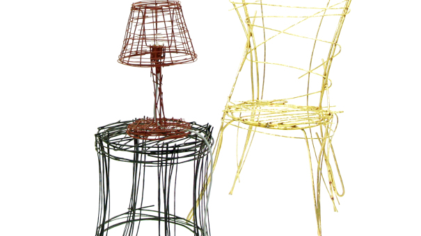 Drawing Series chair (brass)