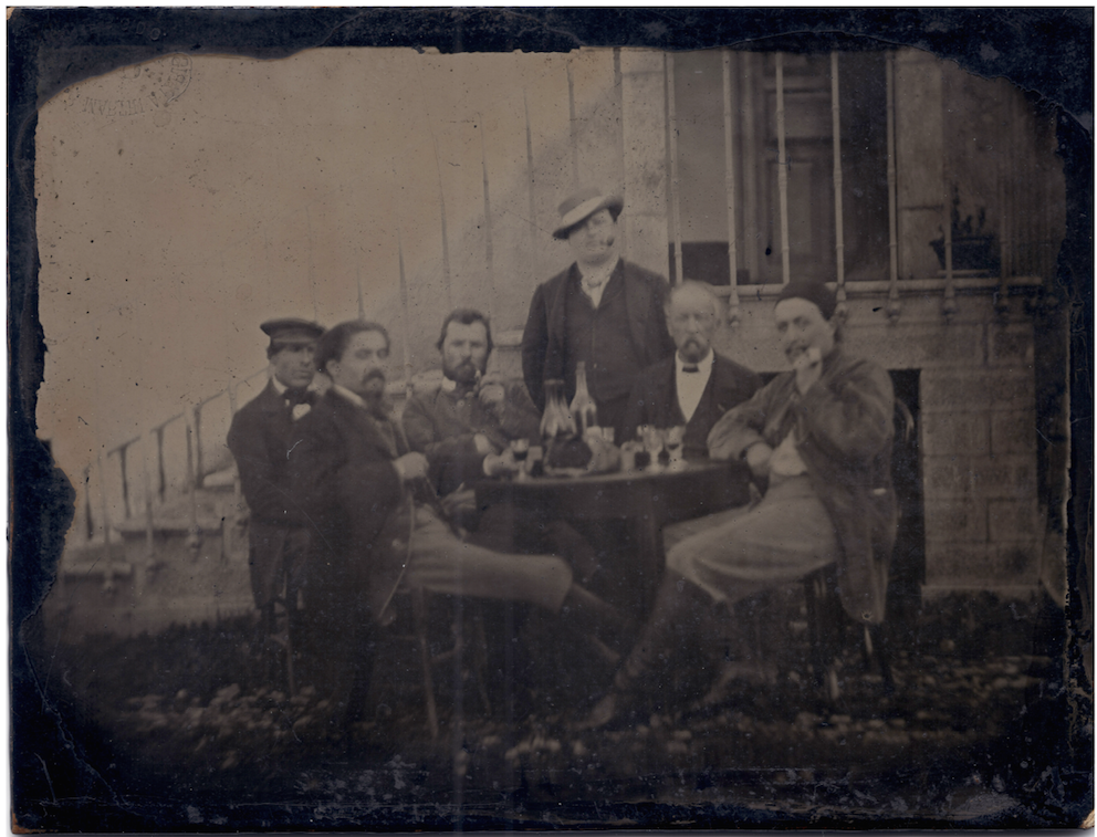 Jules Antoine: Van Gogh, Paul Gaugin, Emile Bernard Felix Jobbé-Duval, il fotofrafo è in piedi, 1887-